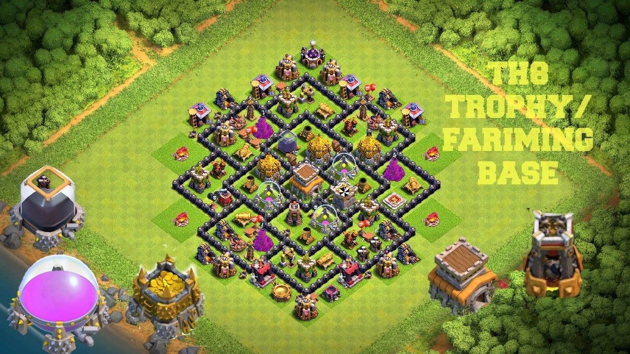 Town Hall 8 Best Trophy Base
